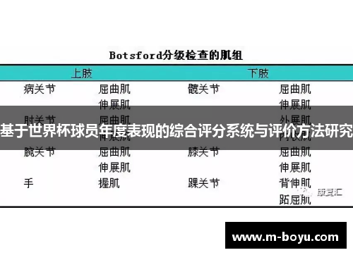 基于世界杯球员年度表现的综合评分系统与评价方法研究